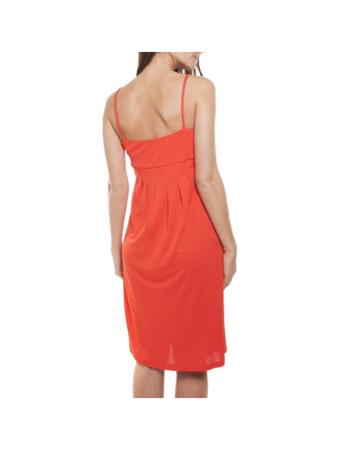 Dress VALENTINO t42 IT: 38 coral embroidered EN