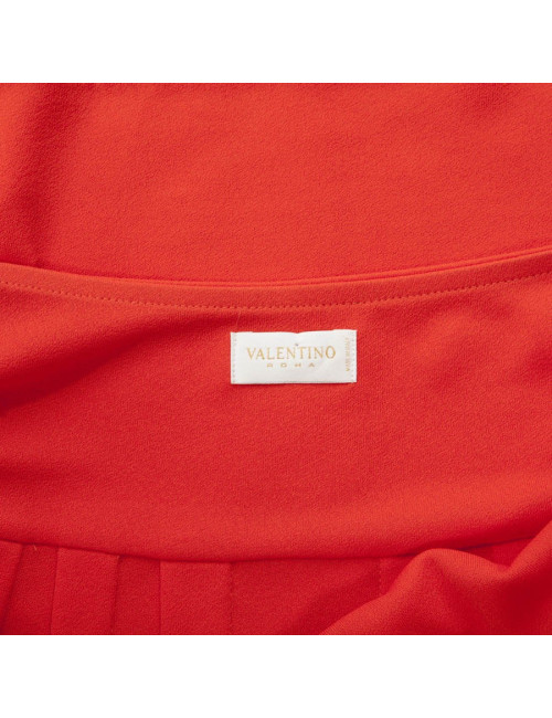 Dress VALENTINO t42 IT: 38 coral embroidered EN