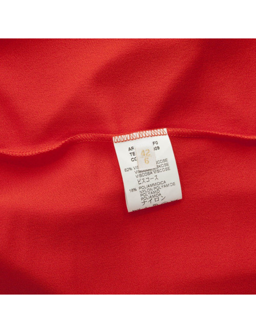 Dress VALENTINO t42 IT: 38 coral embroidered EN