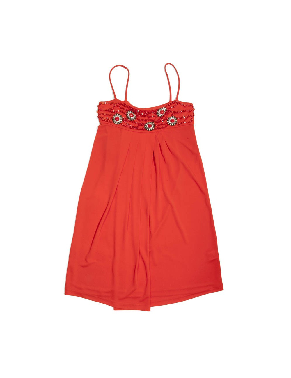 Robe VALENTINO  t42 IT: 38 FR brodée corail