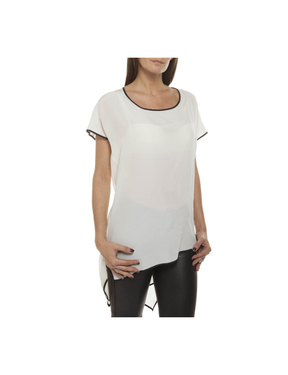 Chemisier GOLD HAWK taille 34 en soie blanc 