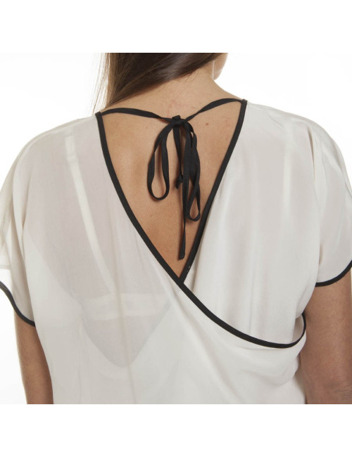 Chemisier GOLD HAWK taille 34 en soie blanc 