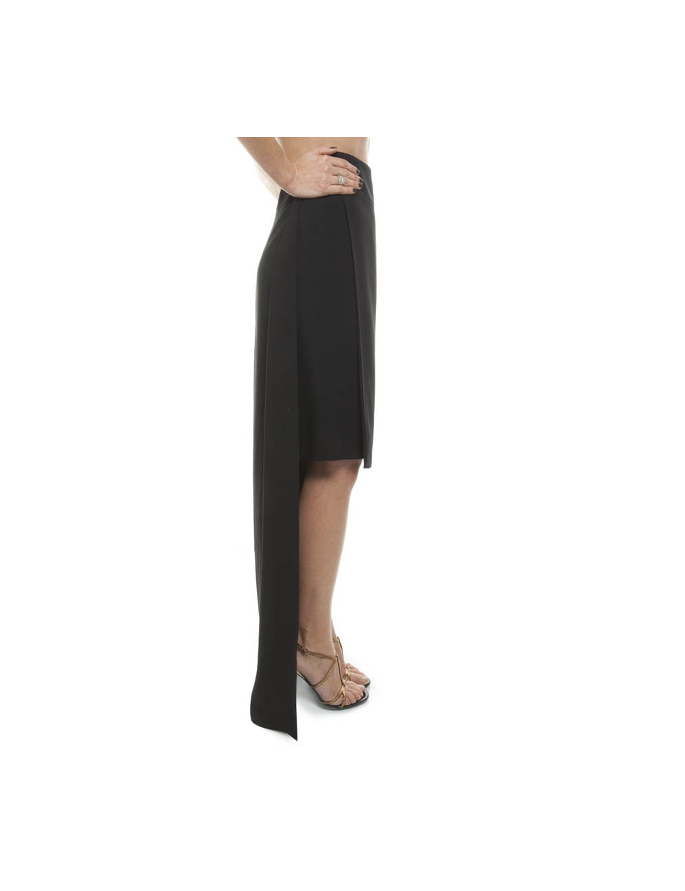  GIVENCHY black pencil skirt in viscose Size 40EU