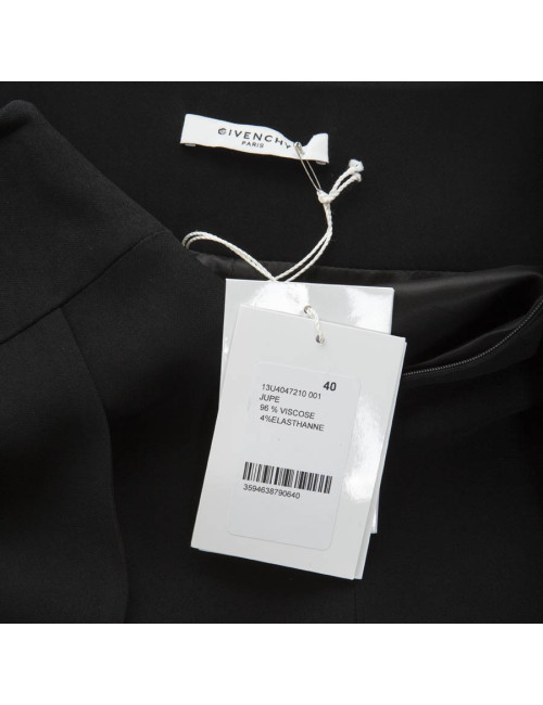  GIVENCHY black pencil skirt in viscose Size 40EU