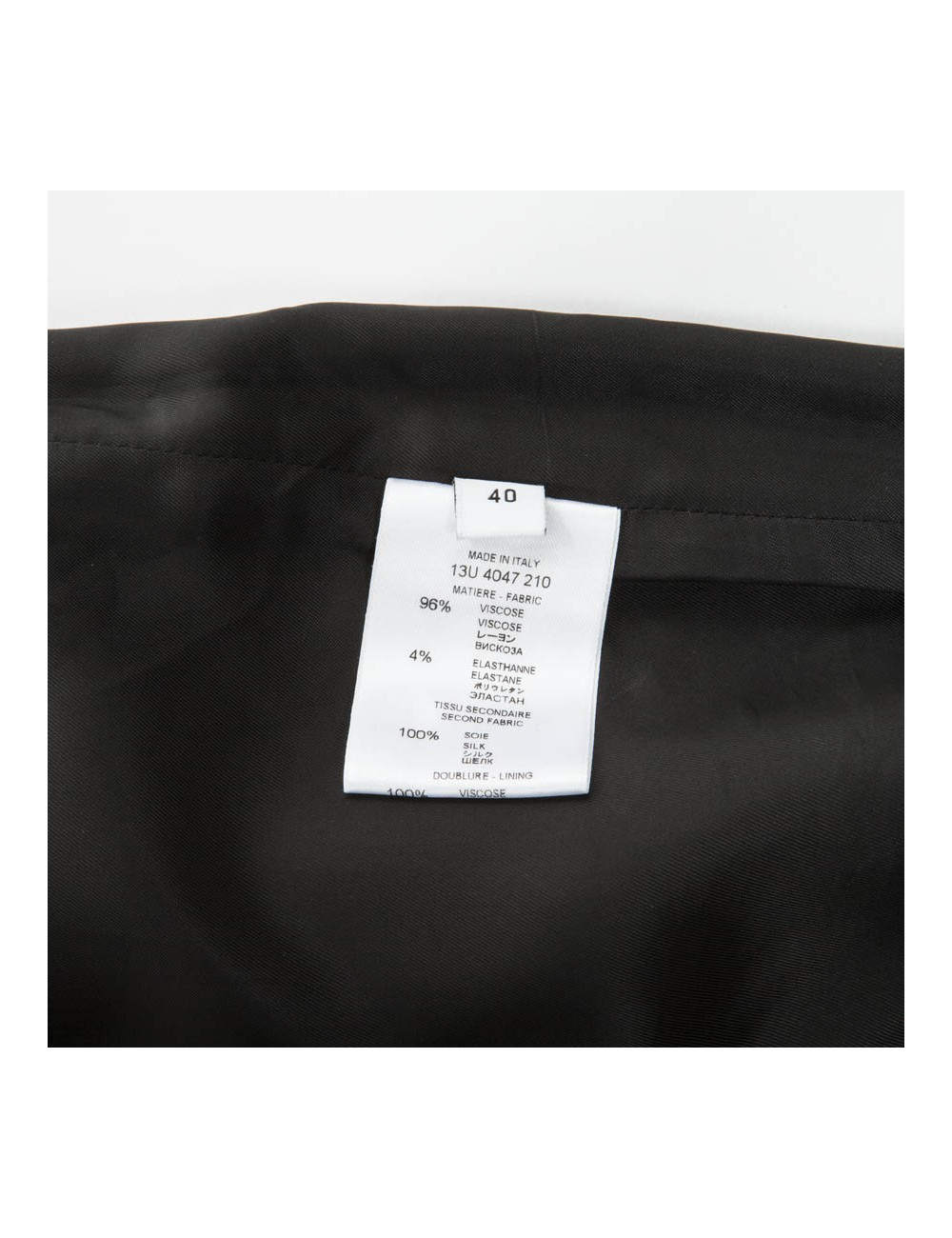  GIVENCHY black pencil skirt in viscose Size 40EU