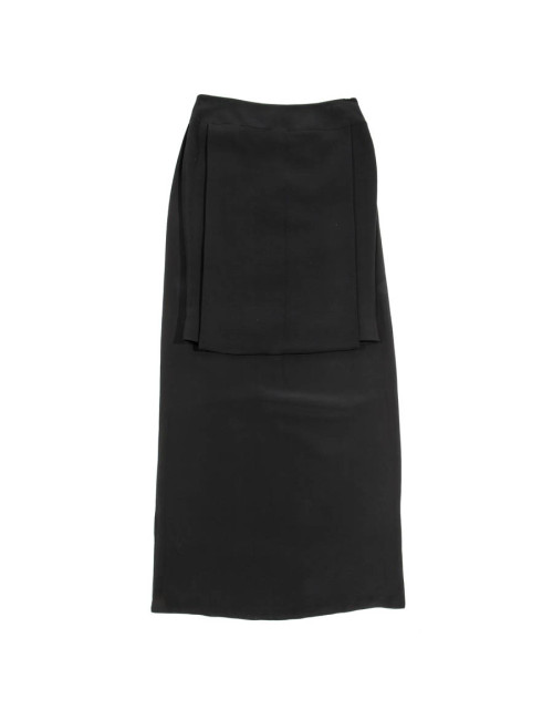  GIVENCHY black pencil skirt in viscose Size 40EU