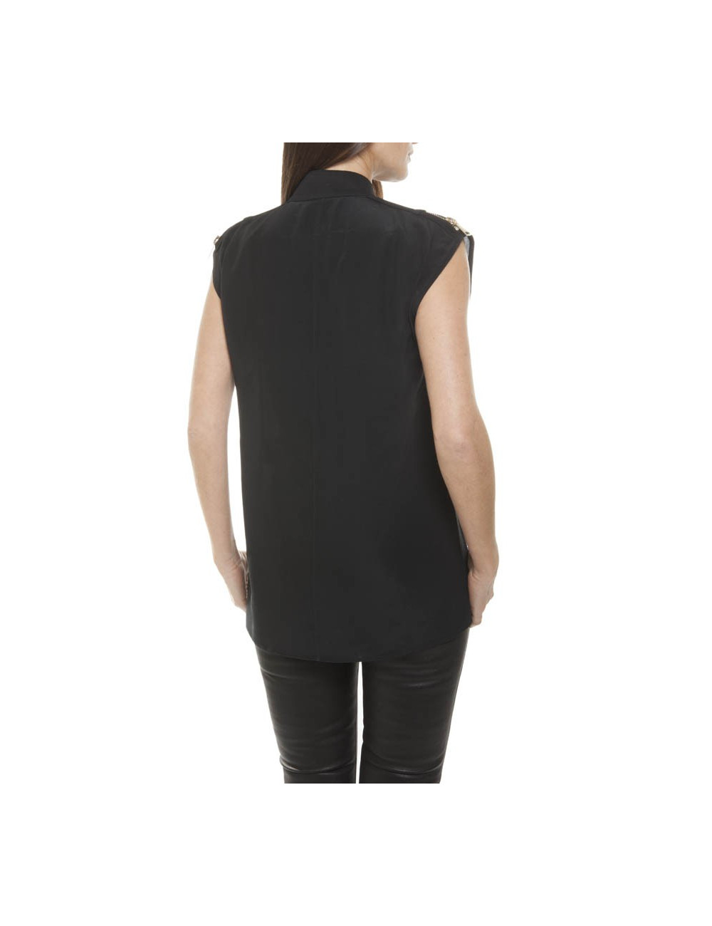Haut GIVENCHY T 40 FR en soie noir 