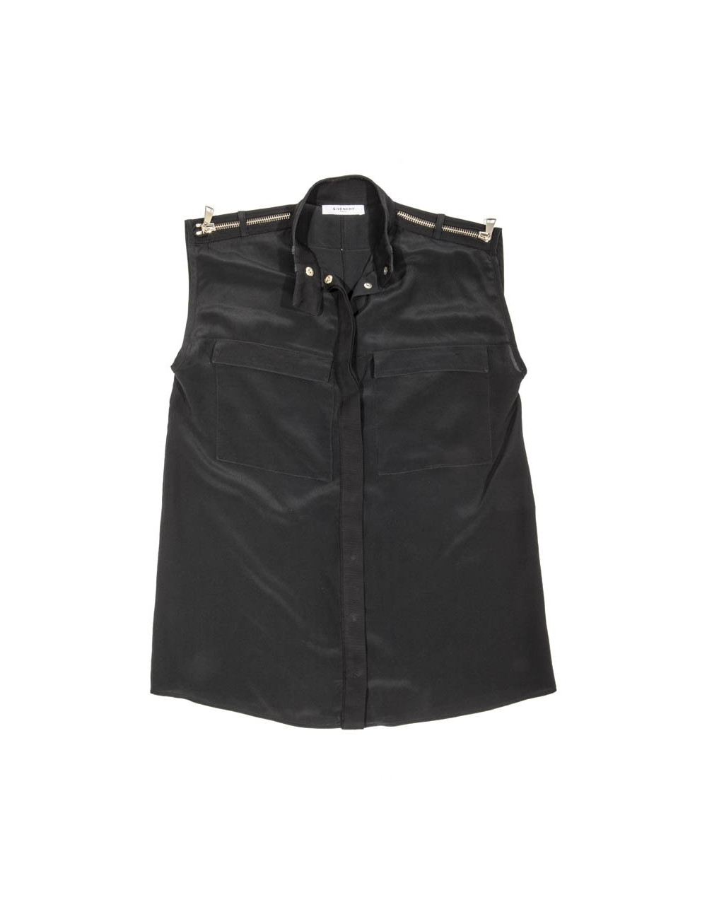 Haut GIVENCHY T 40 FR en soie noir 