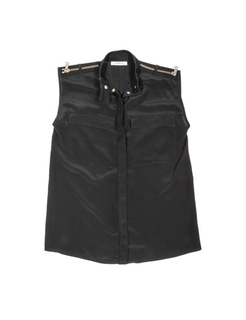 Haut GIVENCHY T 40 FR en soie noir 