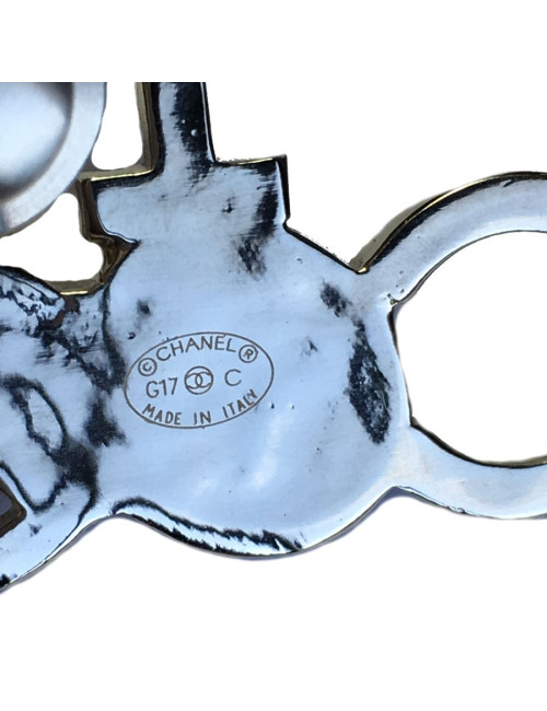 2017 Pin's CHANEL en métal doré "I love COCO"