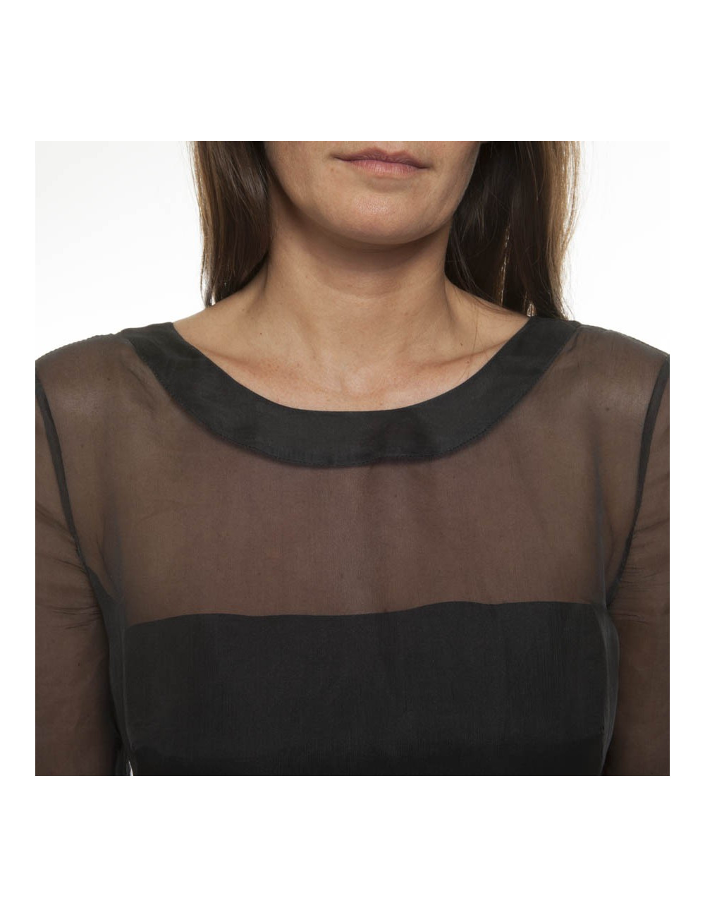 Black VALENTINO T40 IT/36 FRorganza cocktail dress with Ruffles