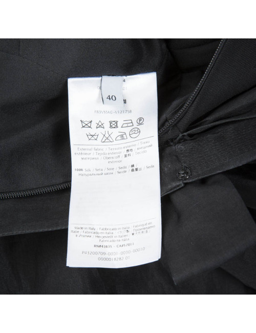 Black VALENTINO T40 IT/36 FRorganza cocktail dress with Ruffles