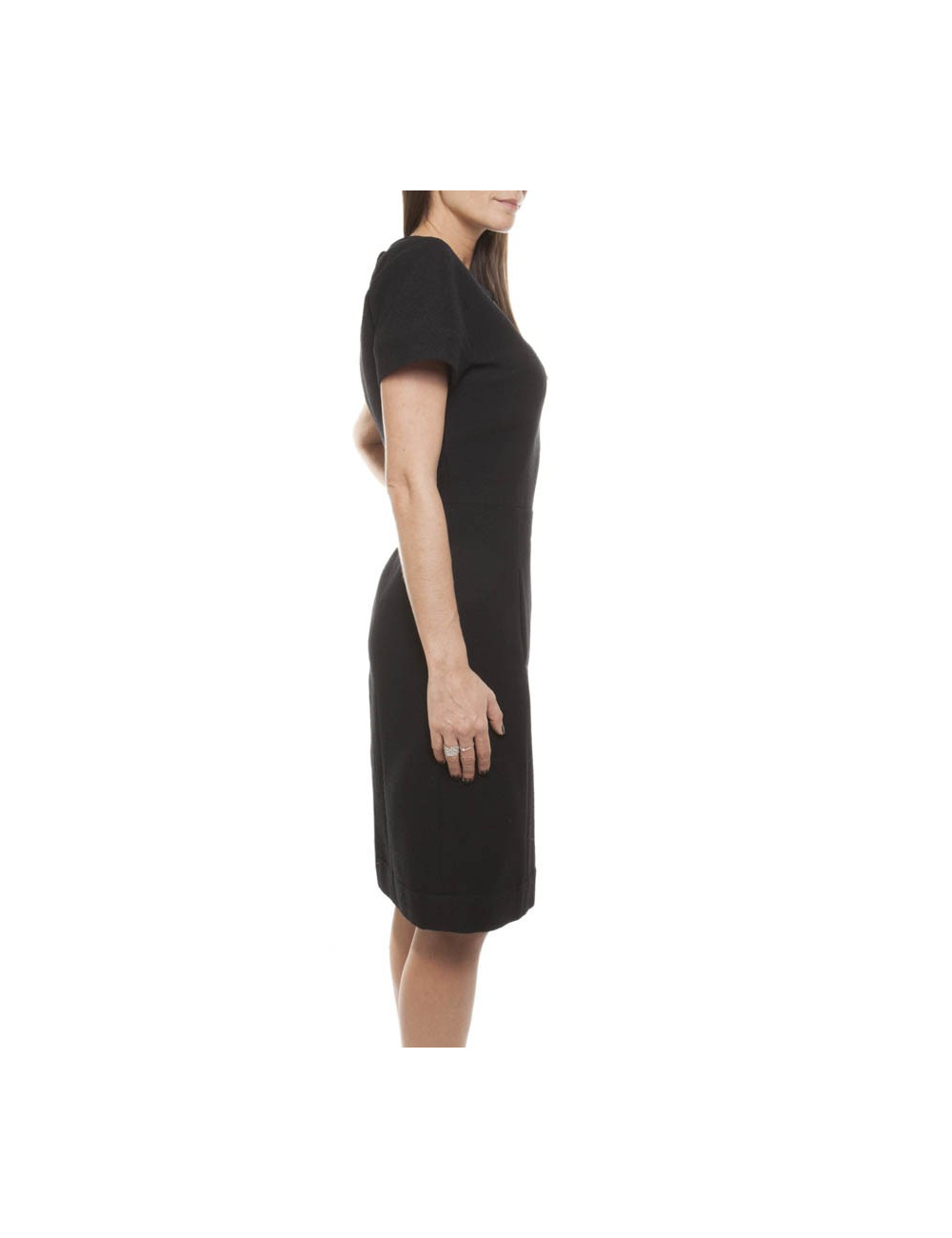 CHANEL T 36 Black wool dress