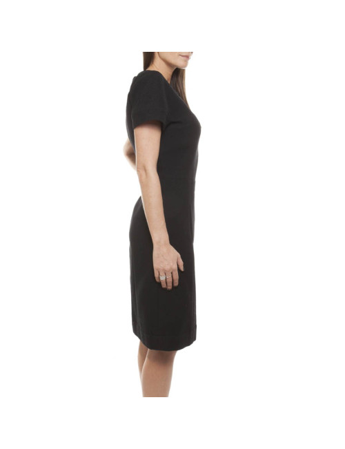 CHANEL T 36 Black wool dress