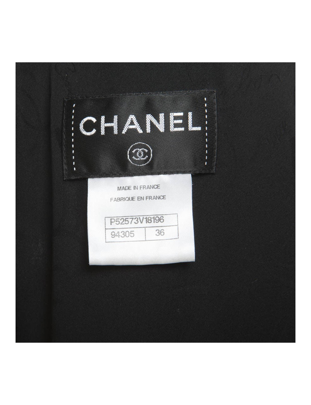 CHANEL T 36 Black wool dress