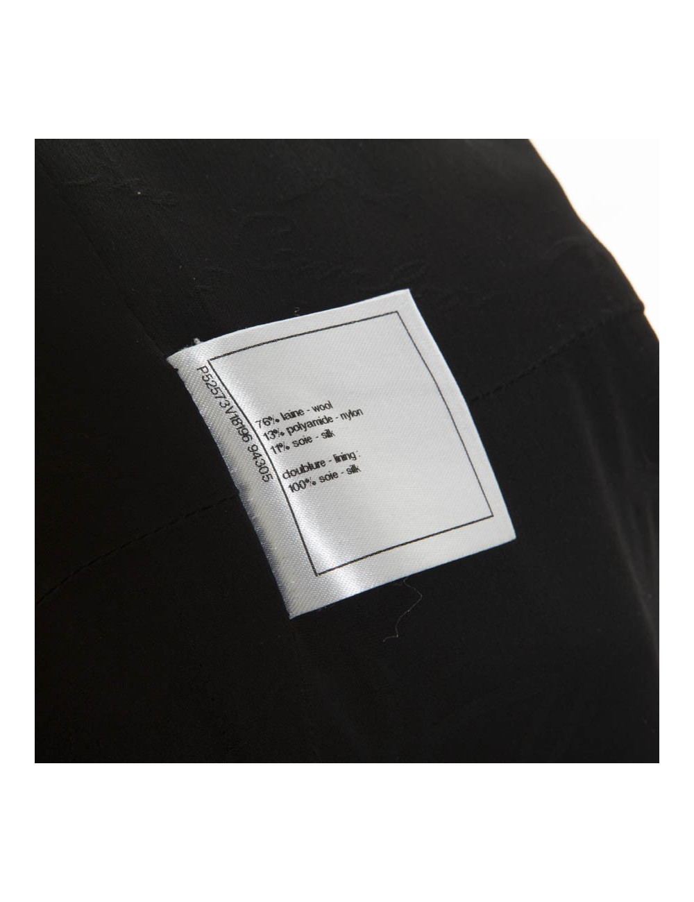 CHANEL T 36 Black wool dress