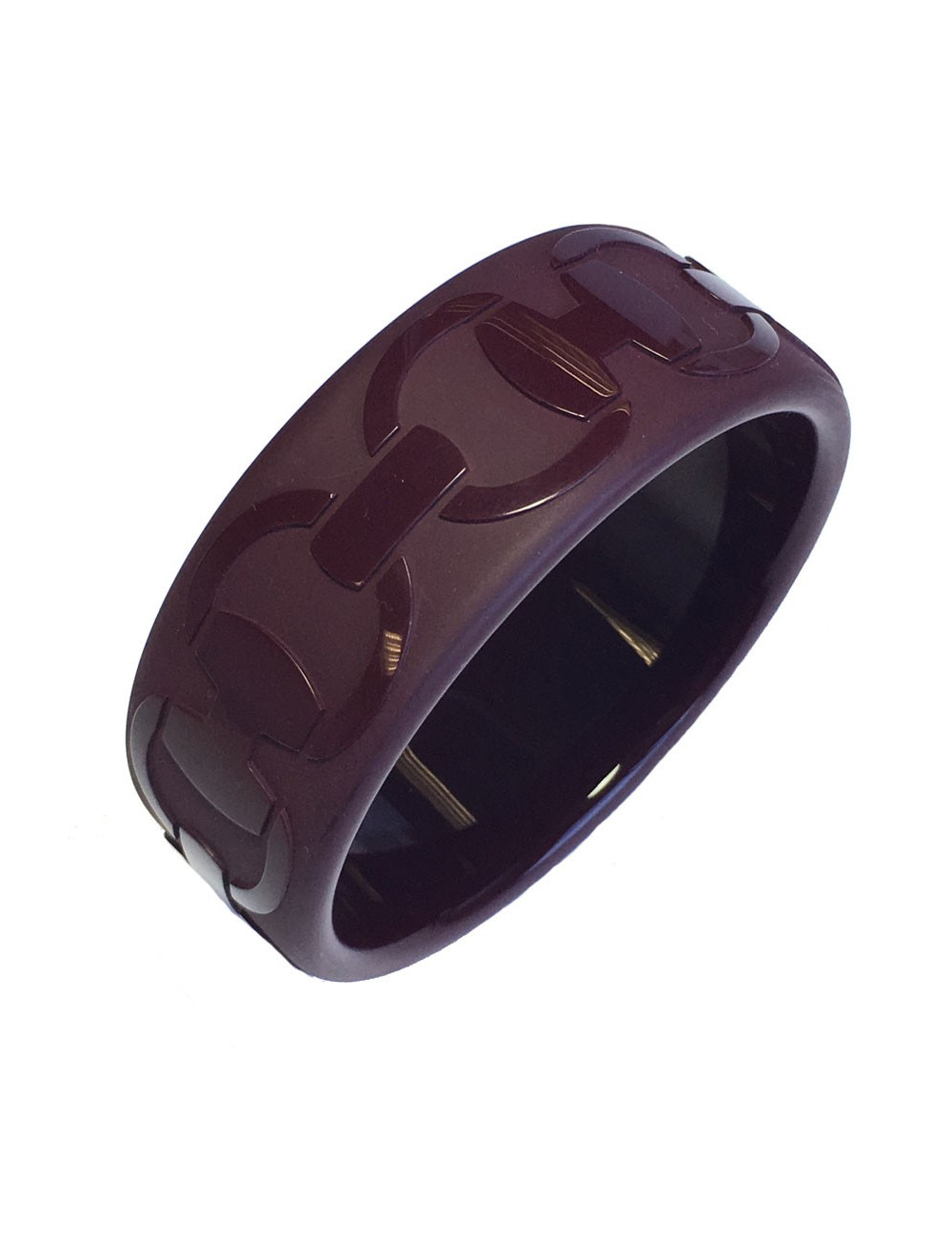 Bordeaux lacquered and varnished reason HERMES bracelet
