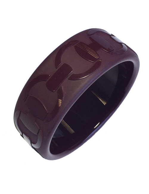 Bordeaux lacquered and varnished reason HERMES bracelet