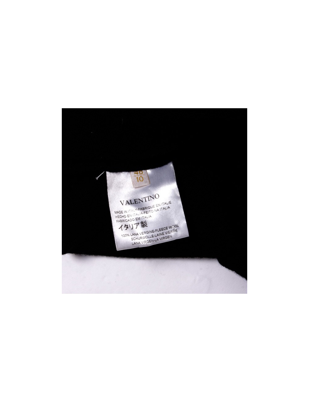 Top VALENTINO dentelle et ruban noir