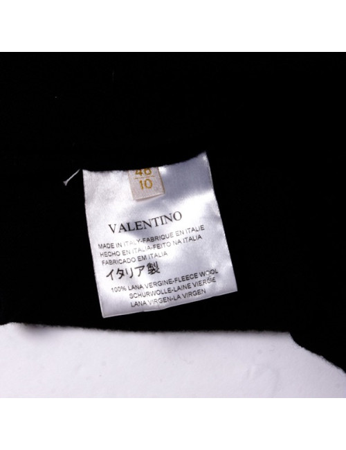 Top VALENTINO dentelle et ruban noir