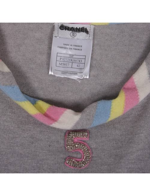 Dress CHANEL gray t 42 en