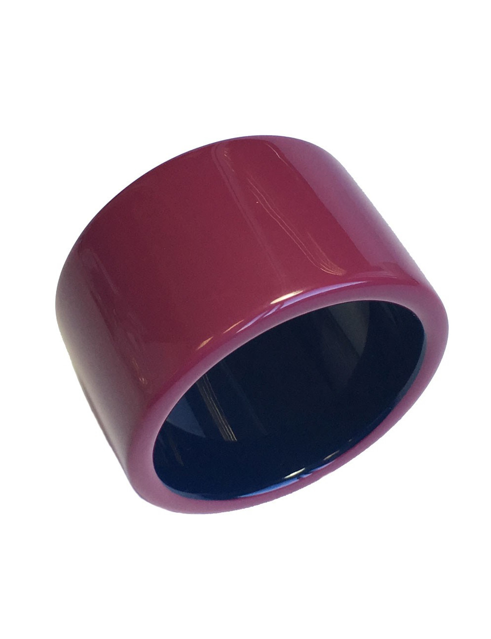 Lacquered fuschia HERMES bracelet