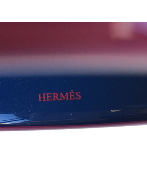 Lacquered fuschia HERMES bracelet