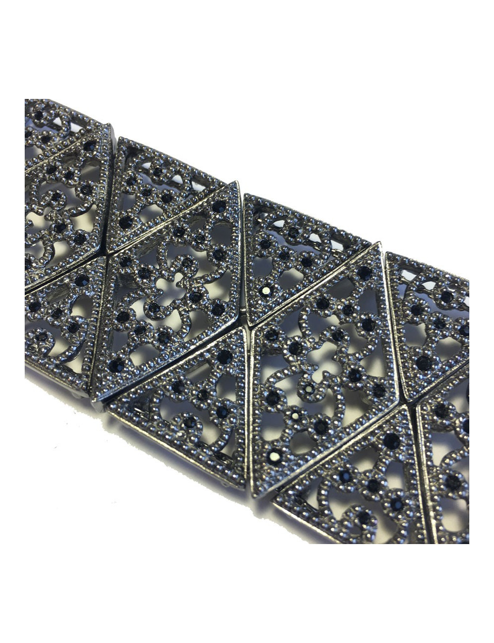 Collier CHRISTIAN DIOR métal argent vieilli 