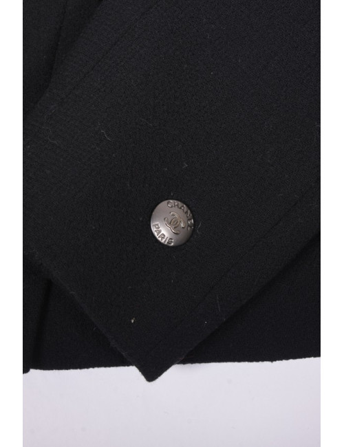 CHANEL T 40FR black short jacket