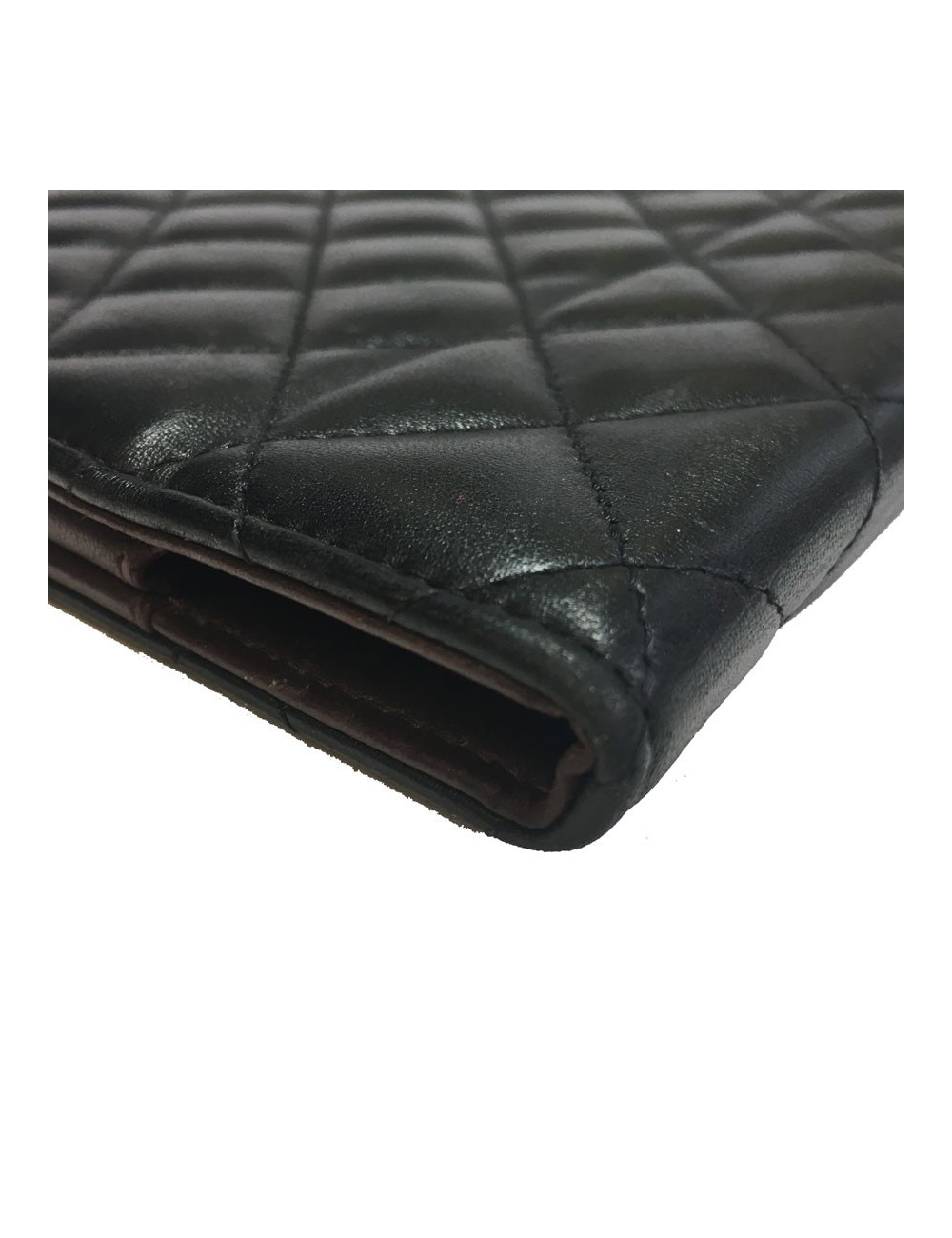 xxx Etui IPAD CHANEL en cuir matelassé noir