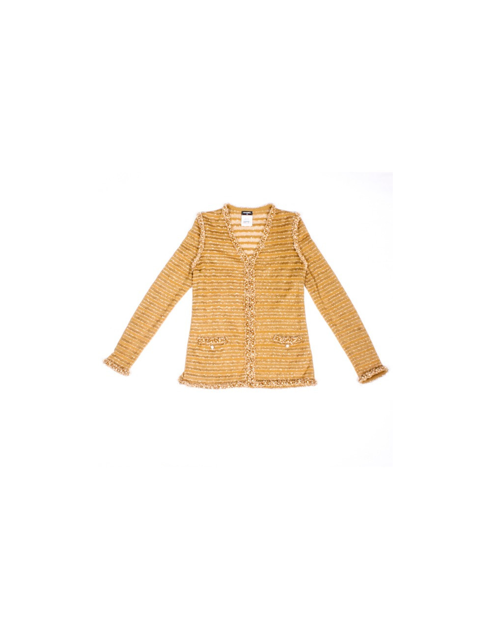 Veste"Paris-Dubai" or et perles nacrées