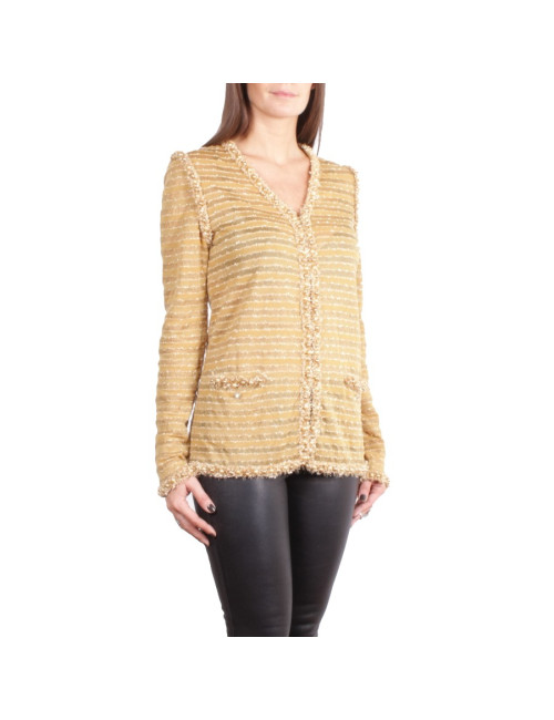 Veste"Paris-Dubai" or et perles nacrées