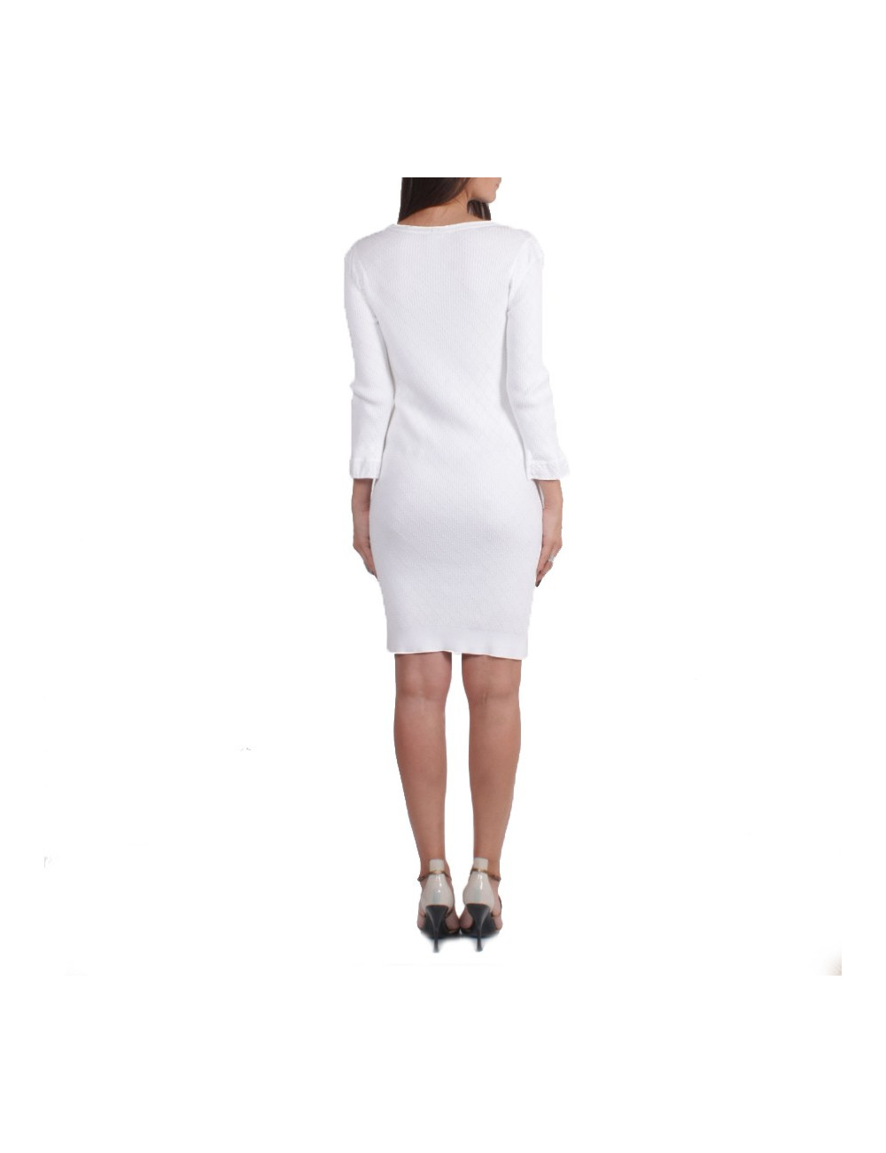 CHANEL White T 38 EN mesh dress