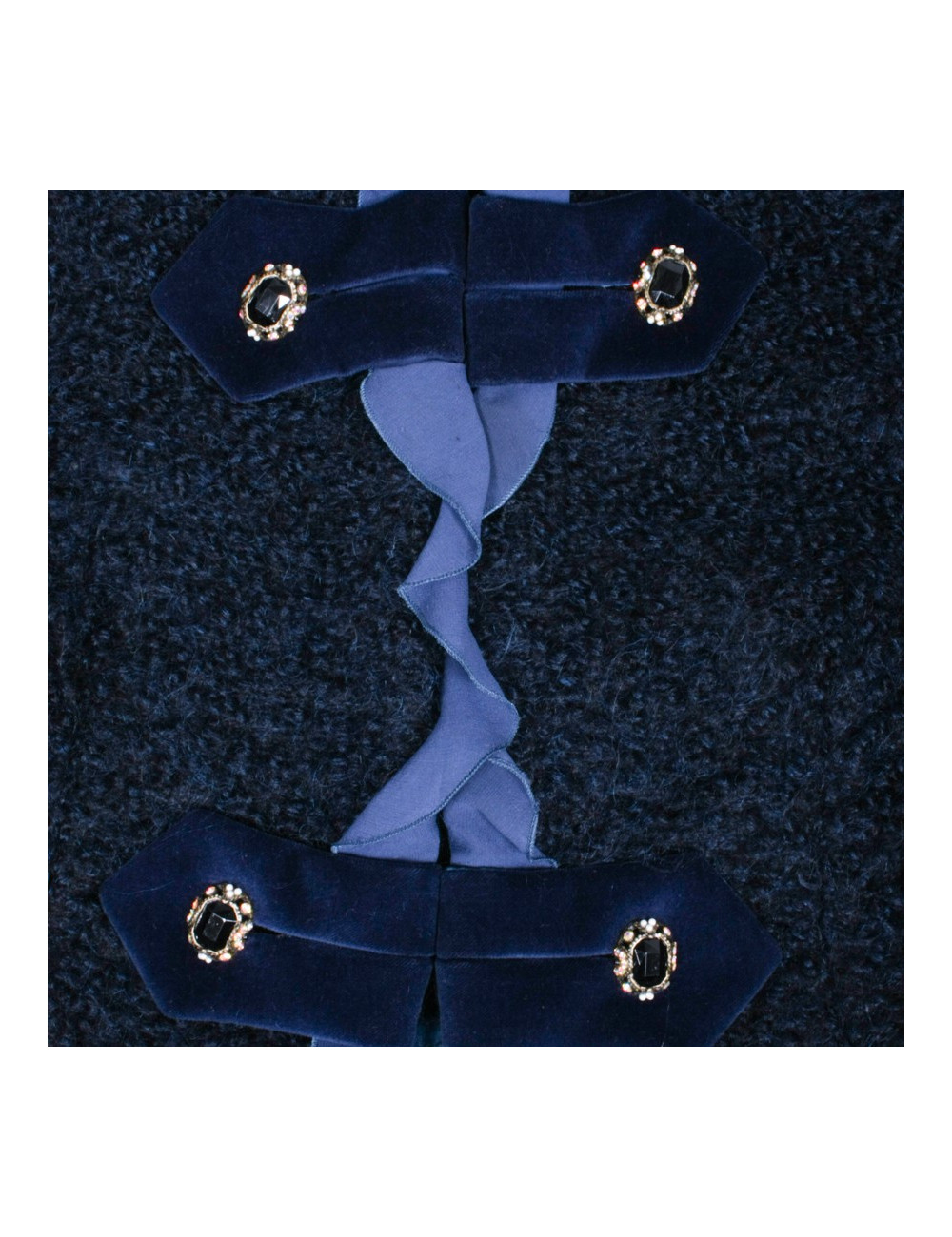 Veste UNGARO en mohair bleu nuit T 42