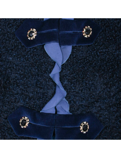 UNGARO jacket blue mohair night T 42 en