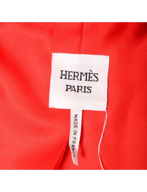 HERMES T 40 lambskin jacket orange