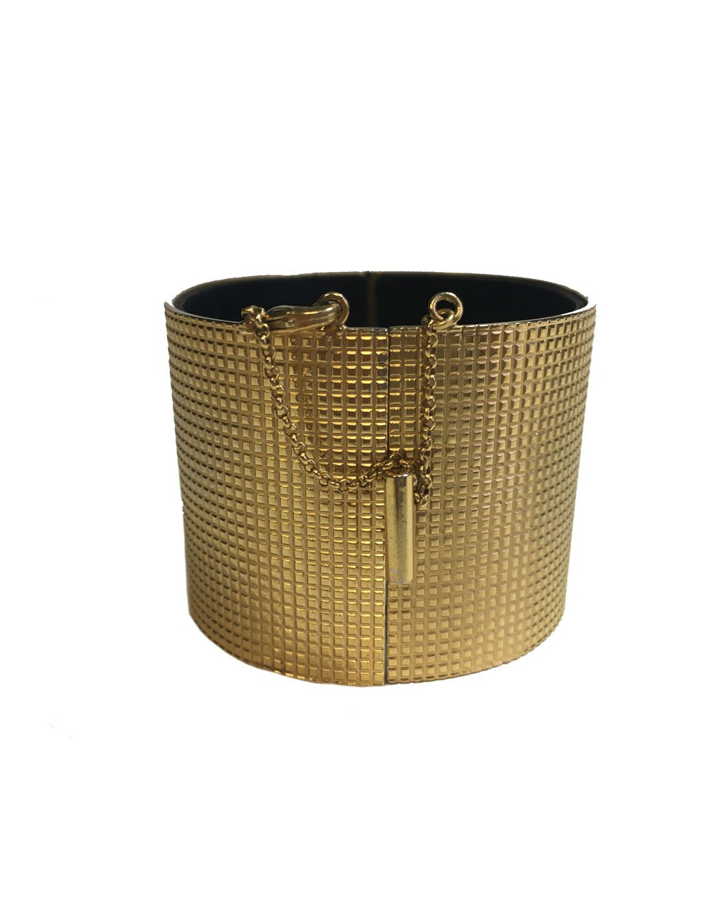 CELINE gold metal cuff size M