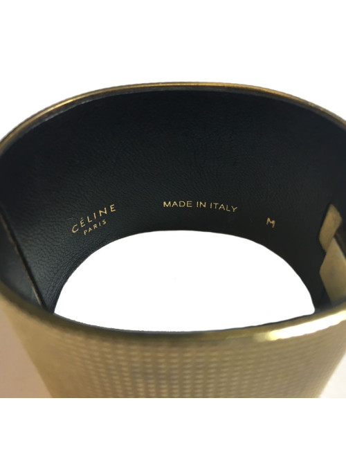 Manchette CELINE métal doré Taille M