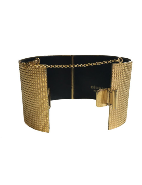 CELINE gold metal cuff size M