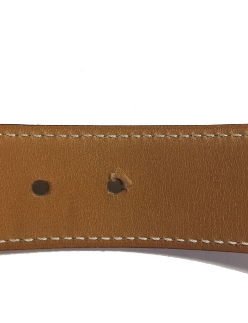 Ceinture HERMÈS en cuir gold T80