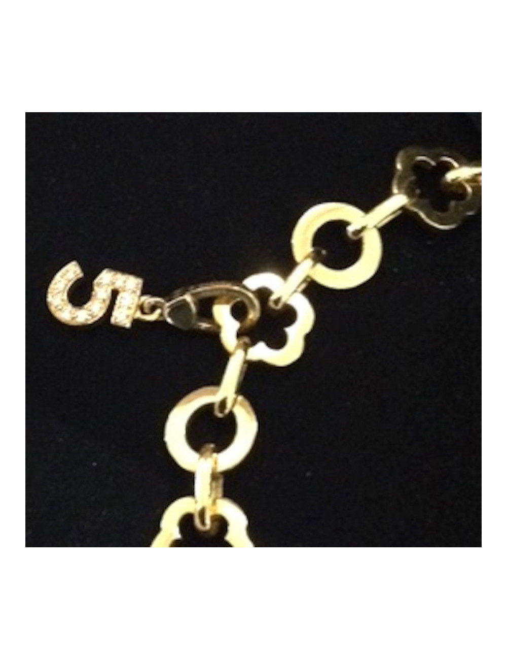 CHANEL yellow gold necklace and charms