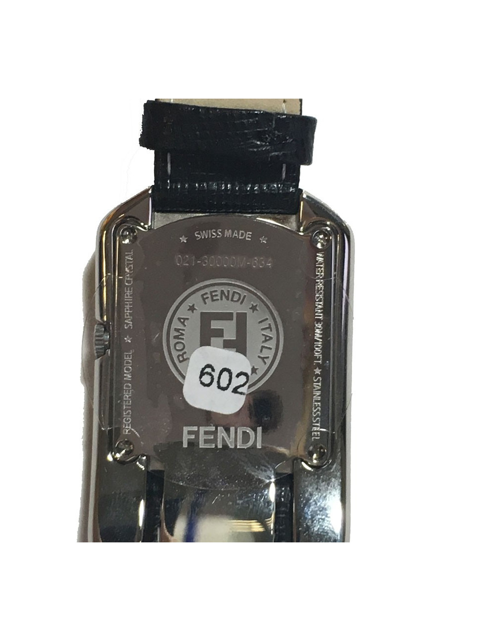 Shows FENDI collection Cameleon in black leather and gold metal