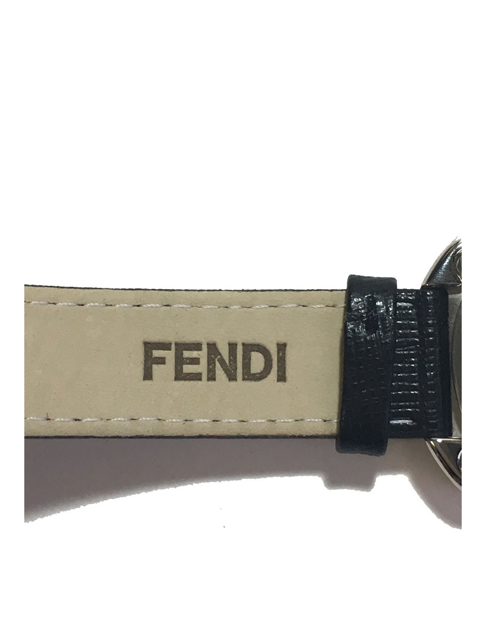 Shows FENDI collection Cameleon in black leather and gold metal
