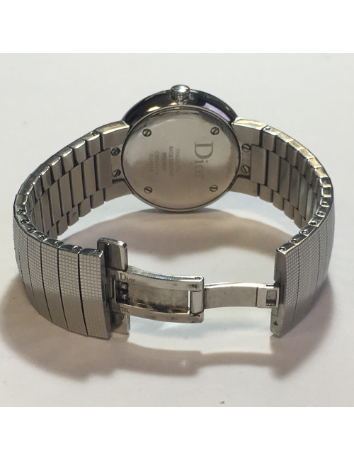 Montre DIOR La D de DIOR en acier argenté