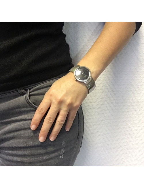 Montre DIOR La D de DIOR en acier argenté