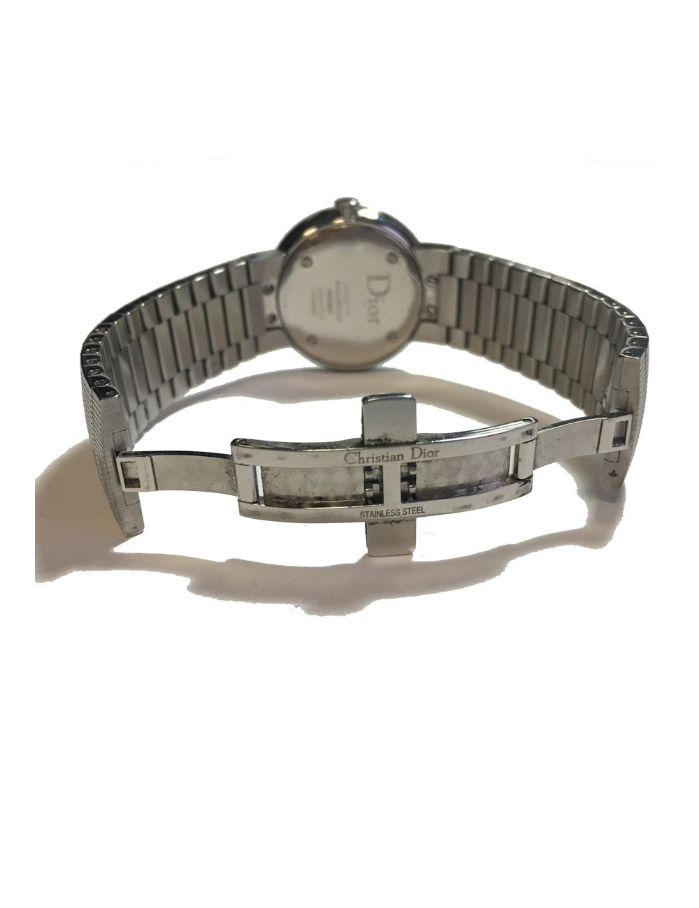 Montre DIOR La D de DIOR en acier argenté