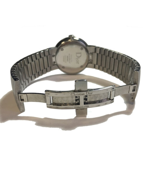 Montre DIOR La D de DIOR en acier argenté