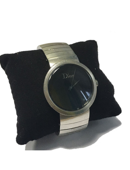 Montre DIOR La D de DIOR en acier argenté