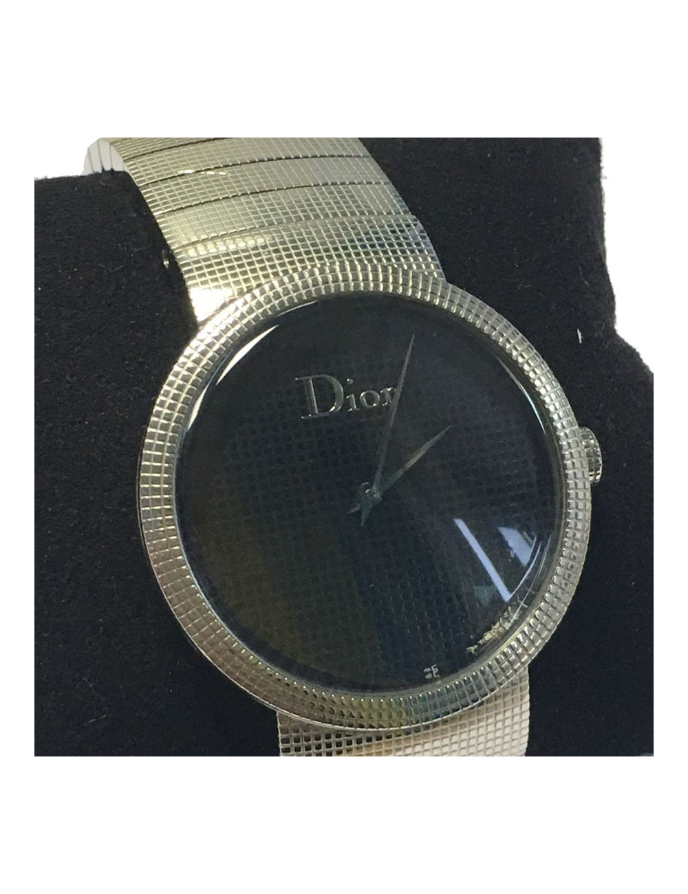 Montre DIOR La D de DIOR en acier argenté