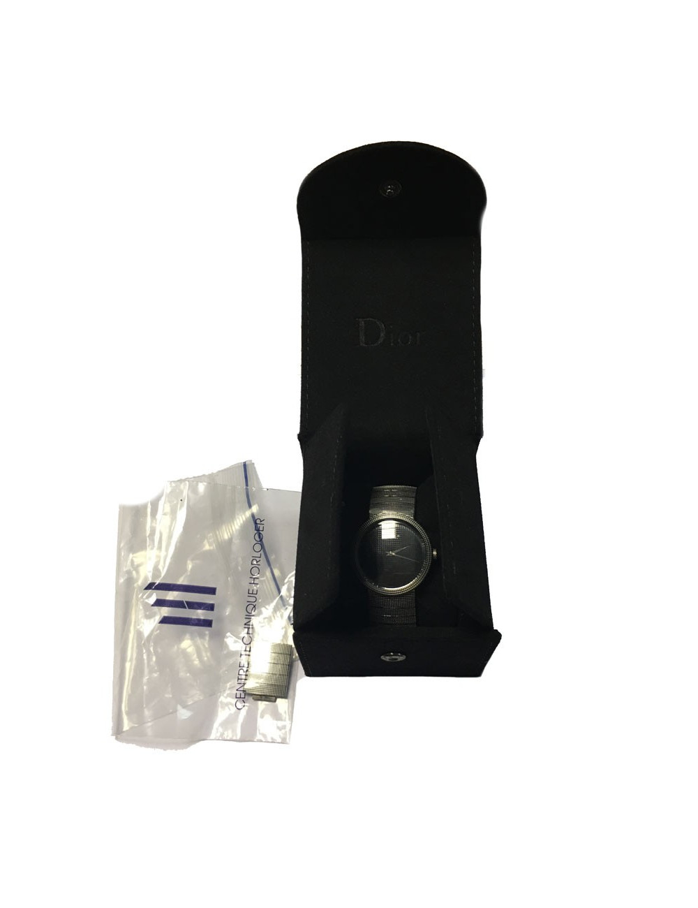 Montre DIOR La D de DIOR en acier argenté